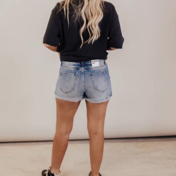 Eunina Jean Shorts Women’s Size Small Distressed High Rise Short - Picture 2 of 9